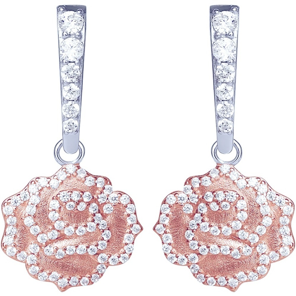 18k Disney Beauty and the Beast Earrings